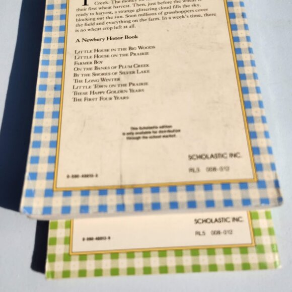2 Book Bundle Lot Set Laura Ingalls Wilder Scholastic Chapter Books Young Adult - Picture 7 of 10